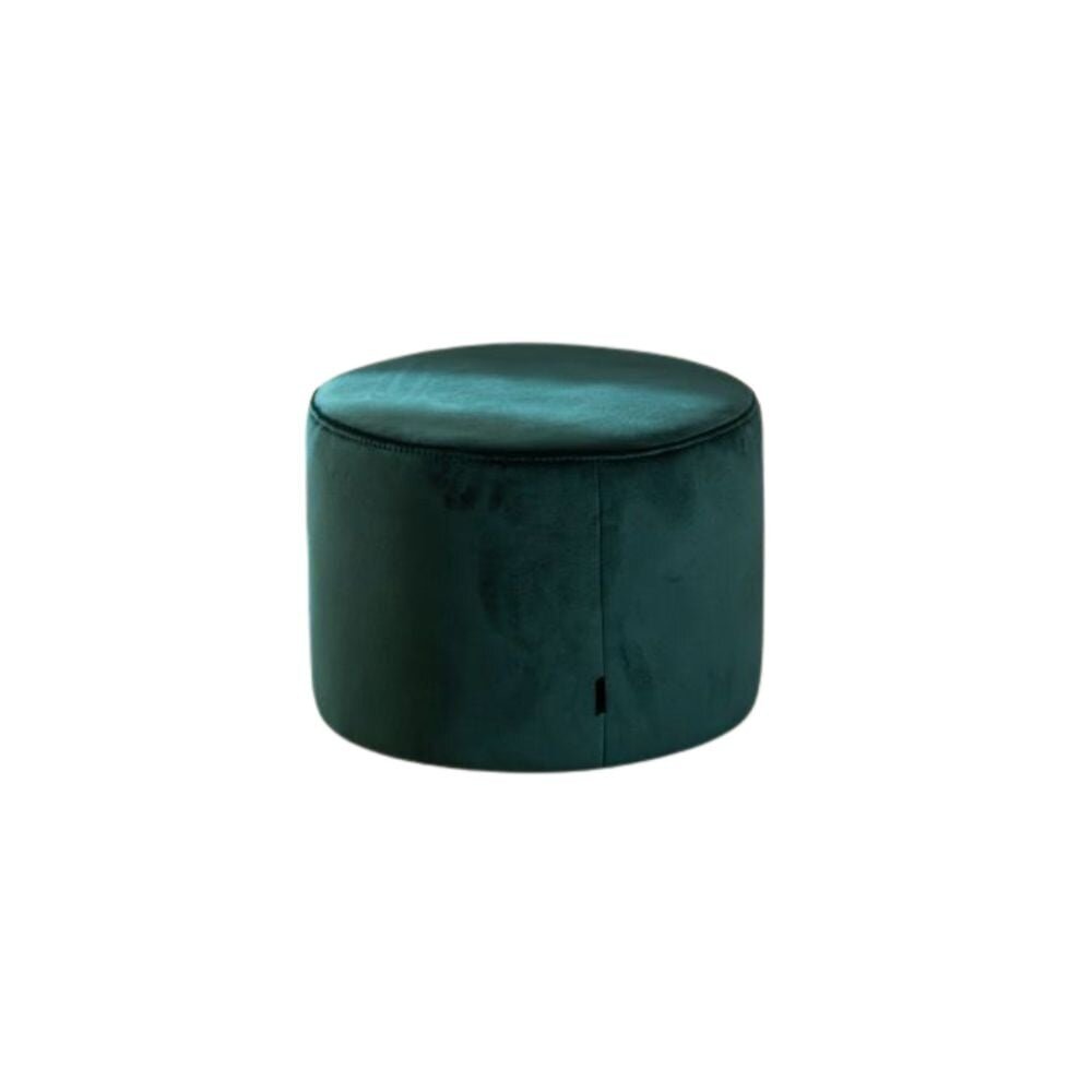 Poef velours donkergroen 50 cm