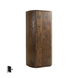 Kast mangohout espresso 70 × 160 cm hoog