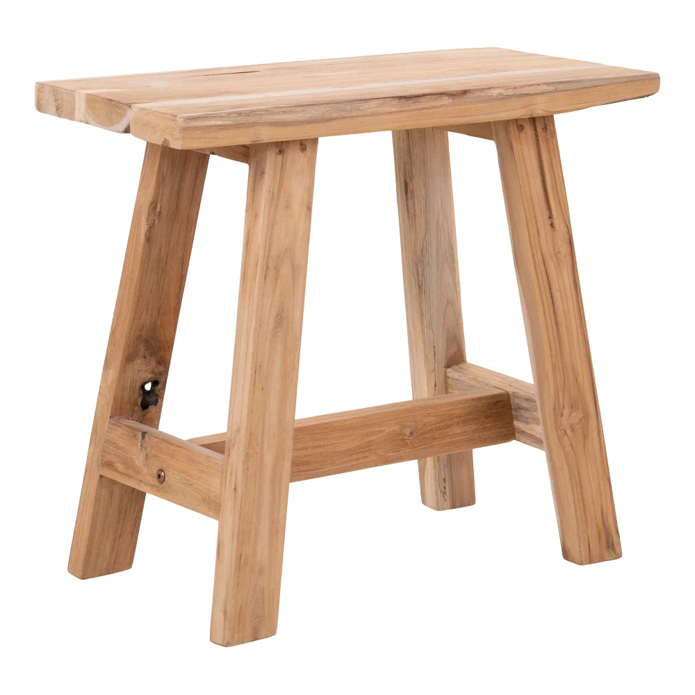 Bankje Vinar teak naturel 50 cm