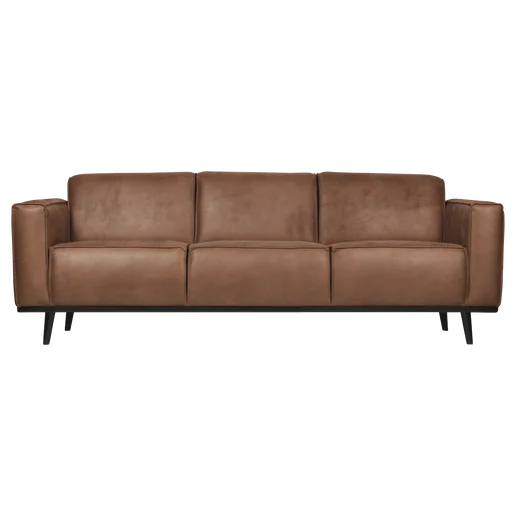 Bank Novnael polyester bruin 3-zits 230 cm 230 cm
