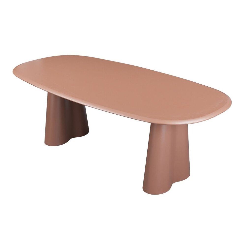 Eettafel MDF mocha mousse 220 × 110 cm