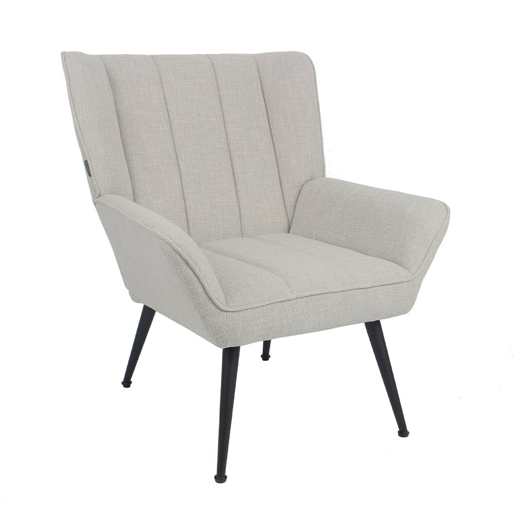 Fauteuil stof taupe