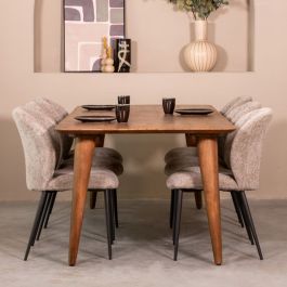 Eettafel mangohout naturel smooth