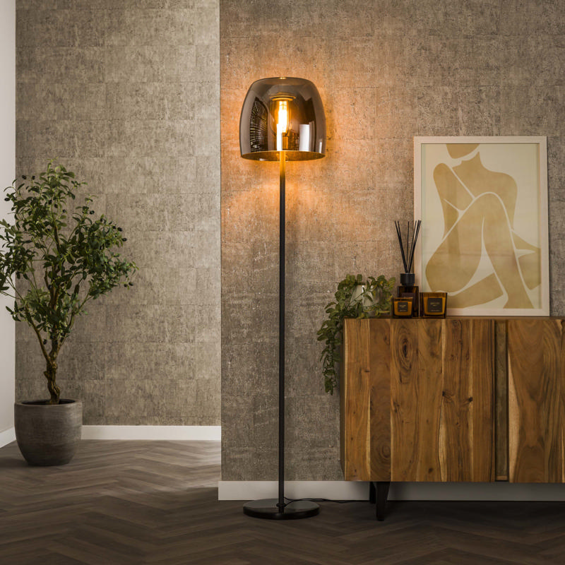 Vloerlamp Kalen glas 1-lichts