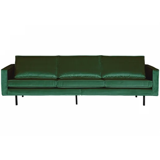 Bank Talrivo velours groen 3-zits