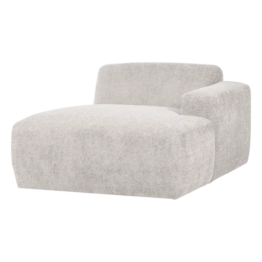 Chaise longue wol beige rechts