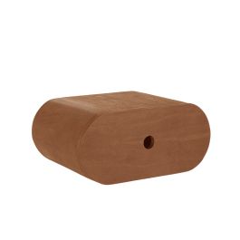 Wanddecoratie mangohout naturel smooth 45 cm