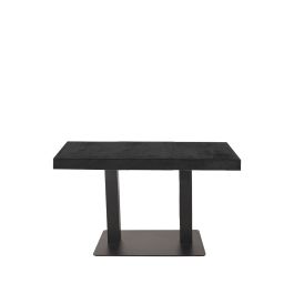 Bartafel mangohout zwart 120 × 97 cm hoog