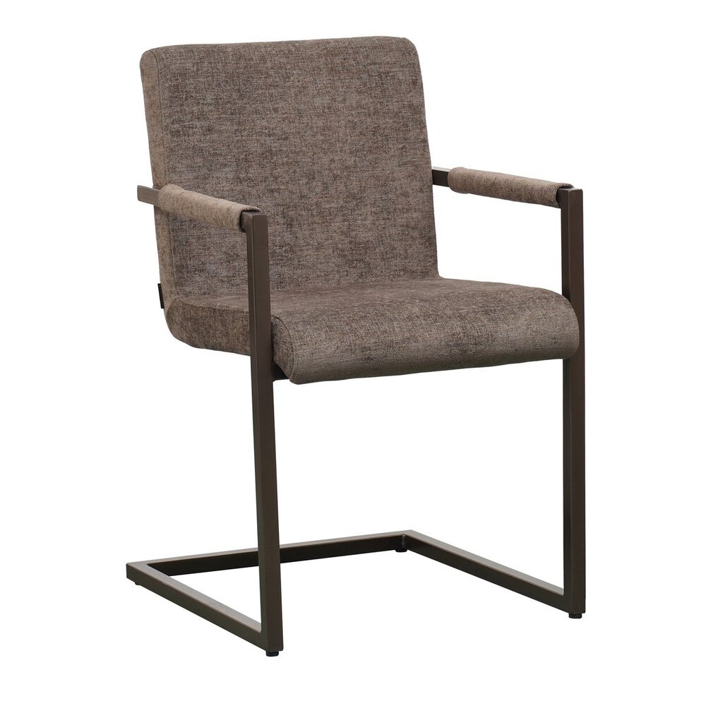 Stoel velours bruin 54 cm