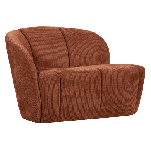 Bankje bruin 2-zits links 112 cm