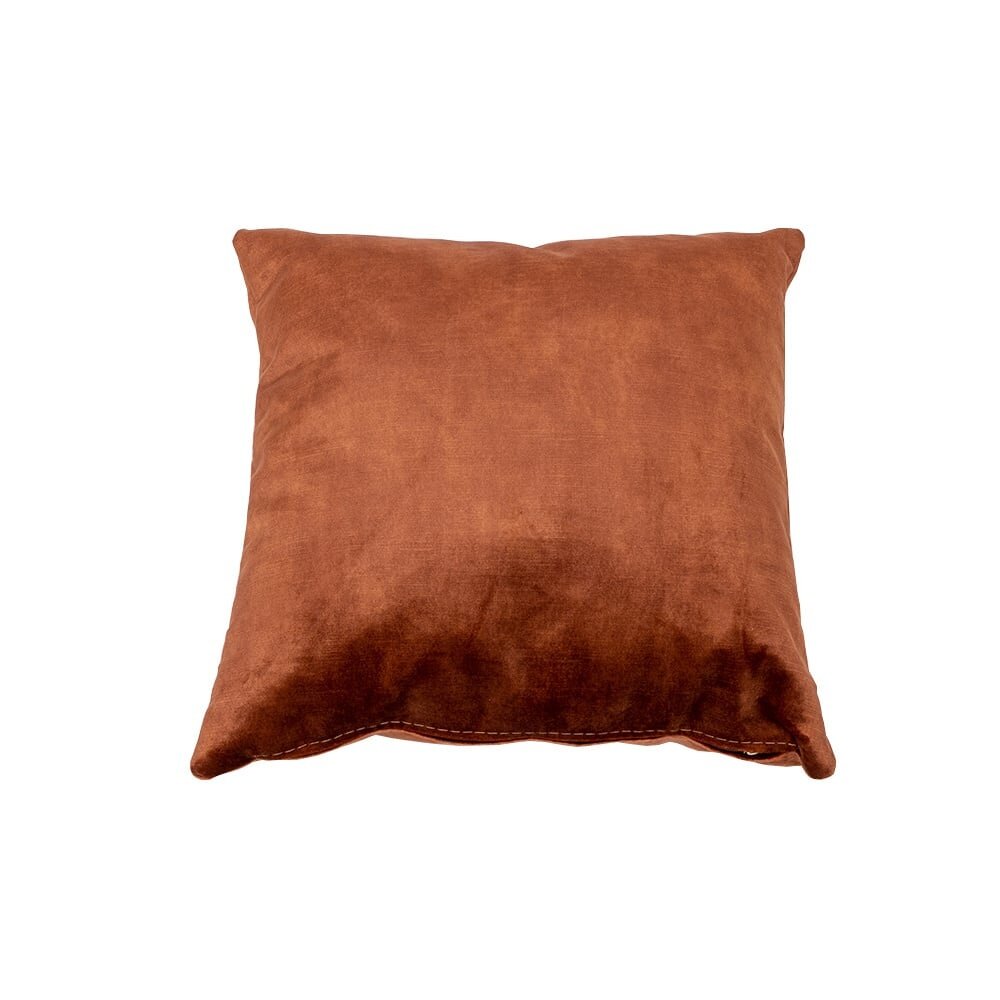 Kussen velours koper 45 × 45 cm