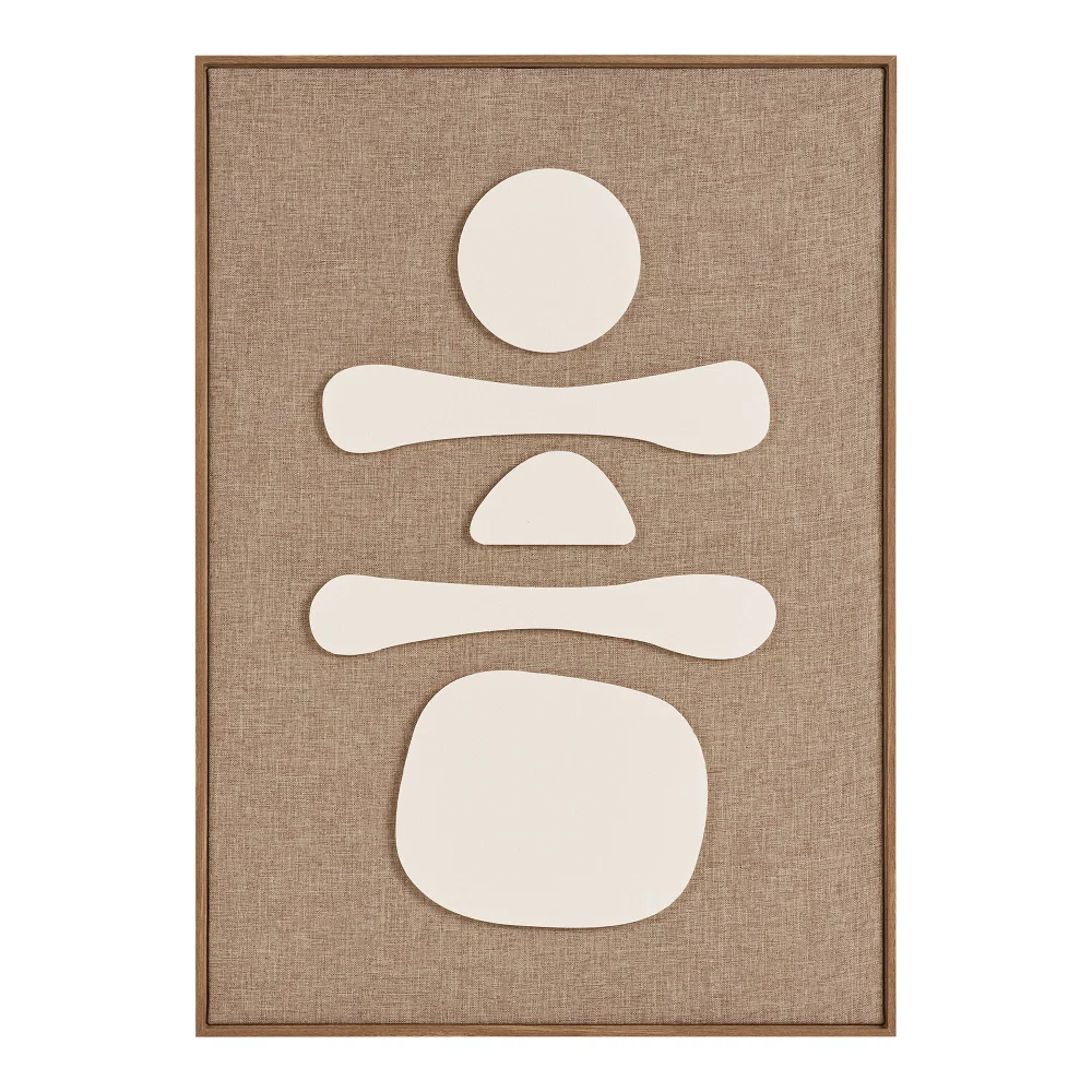 Wanddecoratie Melto MDF bruin 50 cm