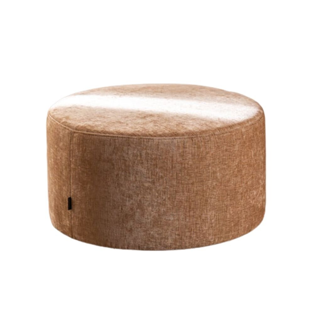 Poef chenille peach rond Ø70 cm