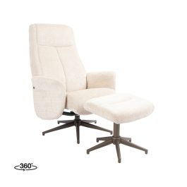 Poef cremona naturel 2 78 × 106 cm hoog