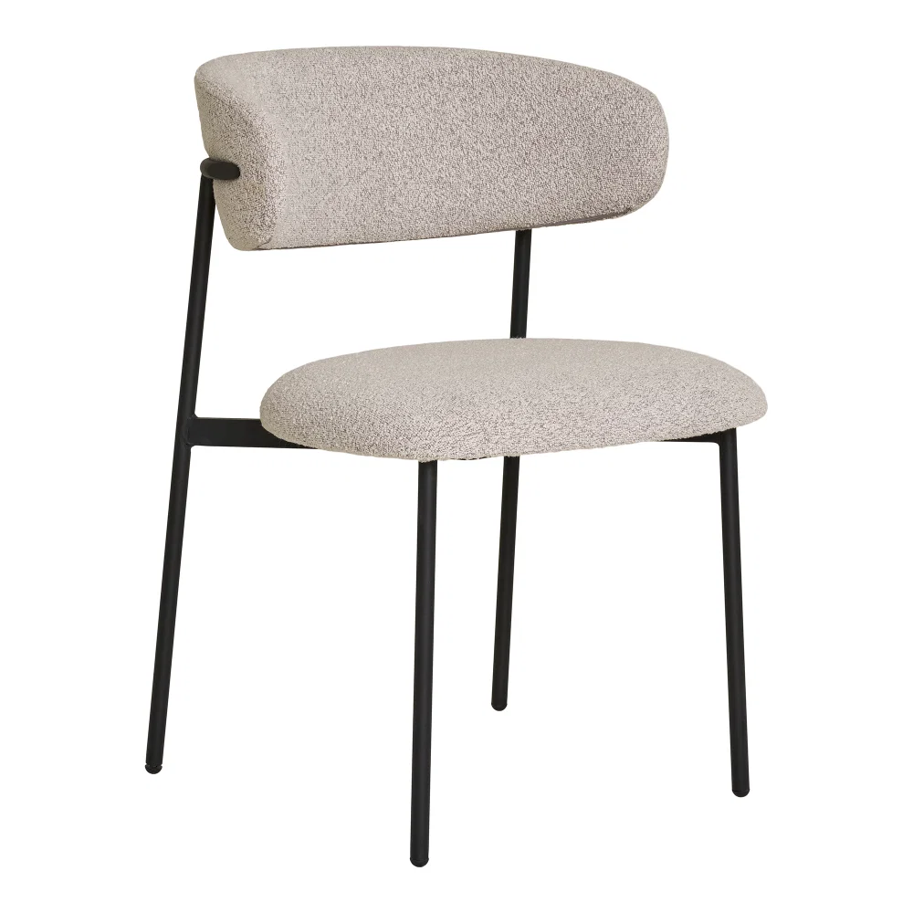 Eetkamerstoel staal zand 55 cm