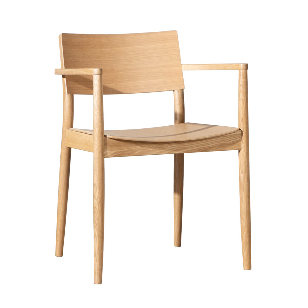 Stoel Marel nee naturel eiken 53 cm