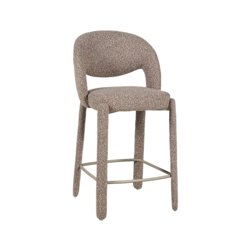 Barkruk Belio polypropyleen polyester bruin 70 cm