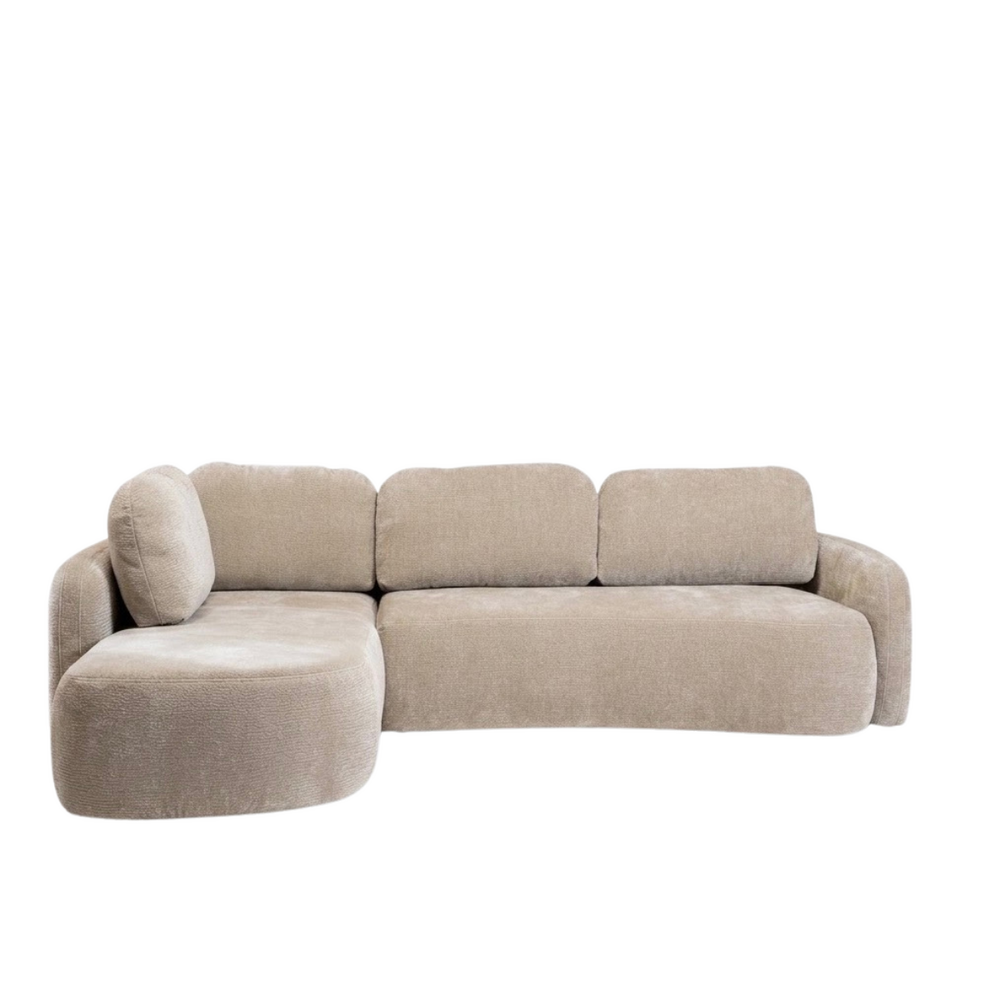 Hoekbank ja taupe links